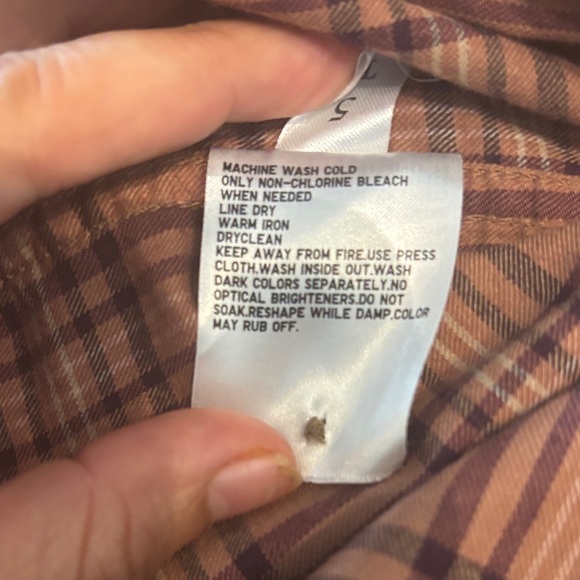 Uniqlo Brown Plaid Men's Casual Shirt - Picture 4 of 5